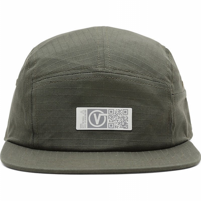 QUICK RESPONSE 5 PANEL CAMPER HAT (GRAPE LEAF) MEN GREEN