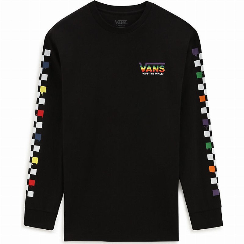 Billy ged Daisy åbenbaring Vans RAINBOW LONG SLEEVE T-SHIRT (BLACK) MEN BLACK