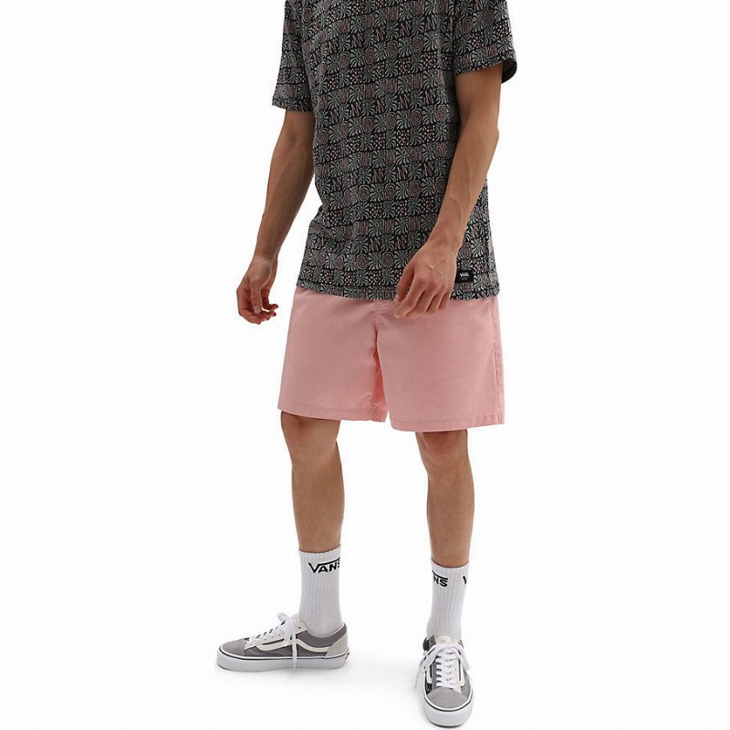RANGE RELAXED ELASTIC SHORTS (MELLOW ROSE) MEN PINK