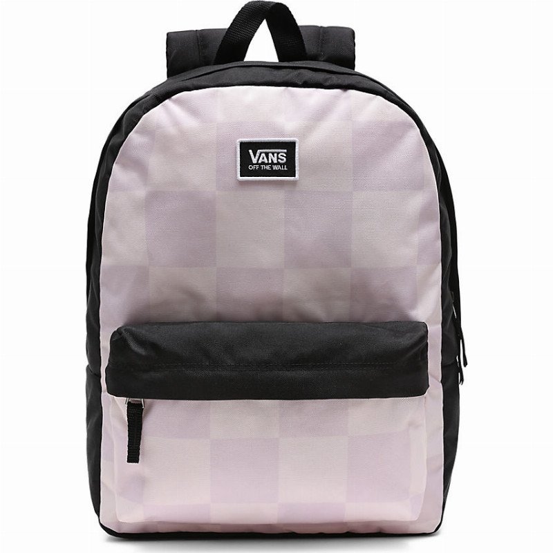 VANS Realm Backpack (hushed Violet Check) Women Pink, One Size