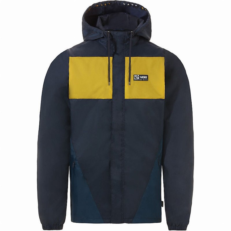 vans windbreaker blue