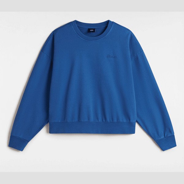 Vans - Retro Crew Sweatshirt, Woman, Blue, Size: XXS