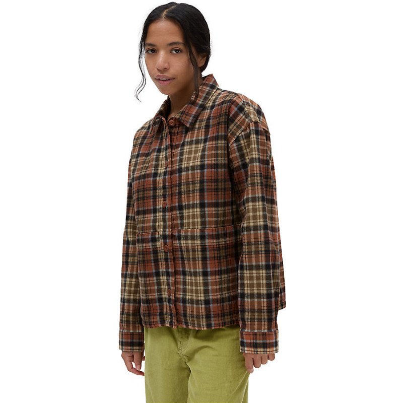 ROADSIDE SHACKET (MOCHA BISQUE) WOMEN BROWN