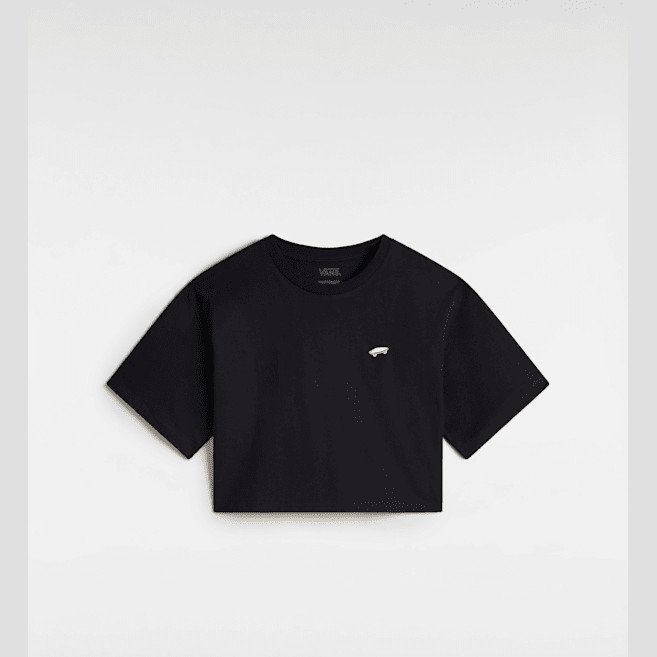Vans - Salton Crop T-Shirt, Woman, Black, Size: XXL