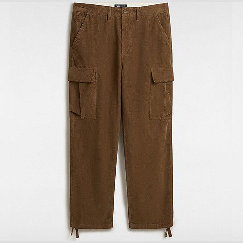 VANS Service Cargo Corduroy Loose Tapered Trousers (coffee Liqueur) Men Brown, Size 38