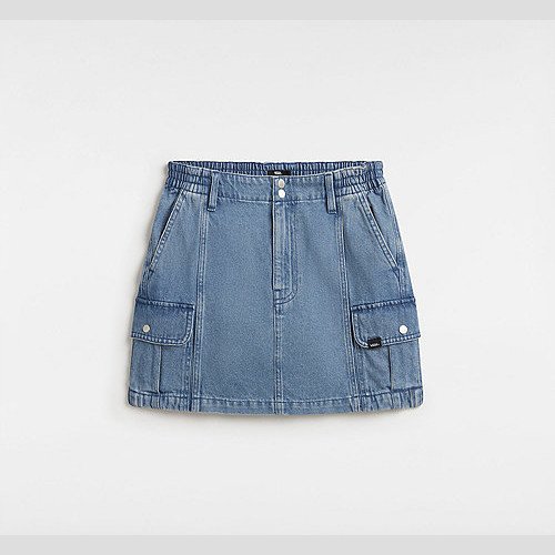 VANS Sidewalk Denim Skirt (stone Wash) Women Blue, Size XXS