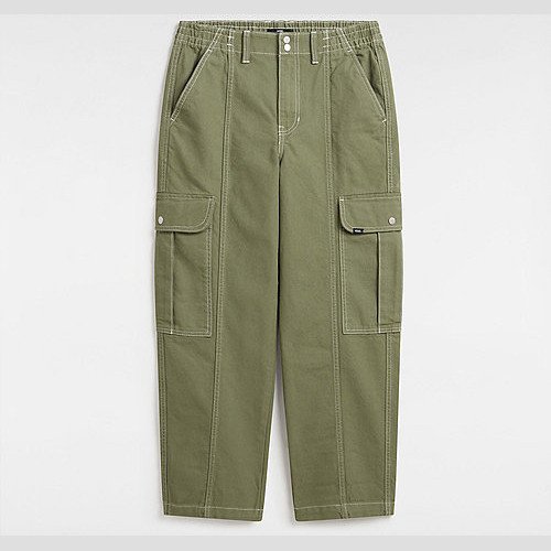 VANS Sidewalk Trousers (olivine) Women Green, Size XXS