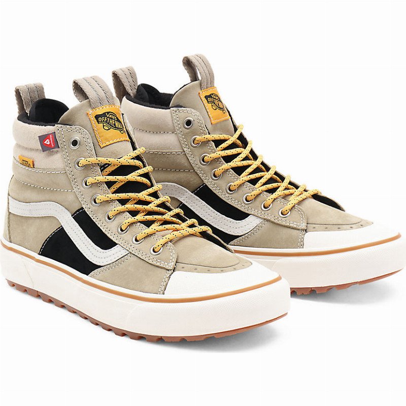 SK8-HI MTE-2 SHOES (KHAKI/BLACK) WOMEN BEIGE