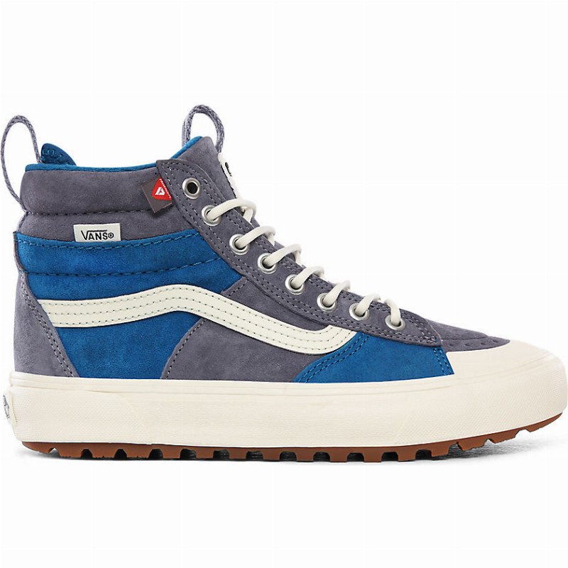 SK8-HI MTE 2.0 DX SHOES ((MTE) BLUE BLOCK/MARSHMALLOW) WOMEN GREY