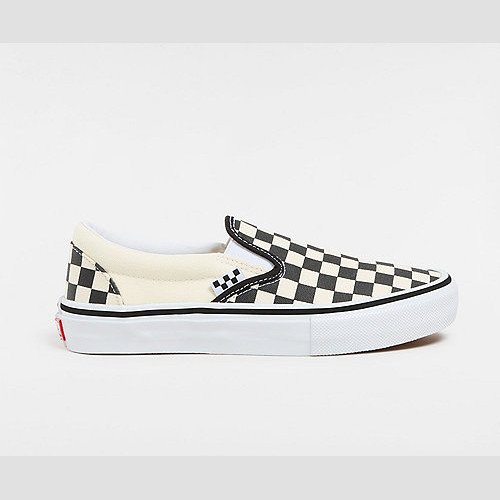 VANS Skate Checkerboard Slip-on Shoes ((checkerboard)) Unisex White, Size 12
