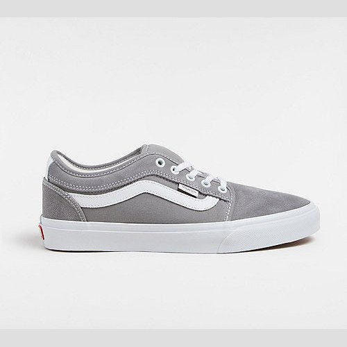 SKATE CHUKKA LOW SIDESTRIPE SHOES (LIGHT GREY) UNISEX GREY