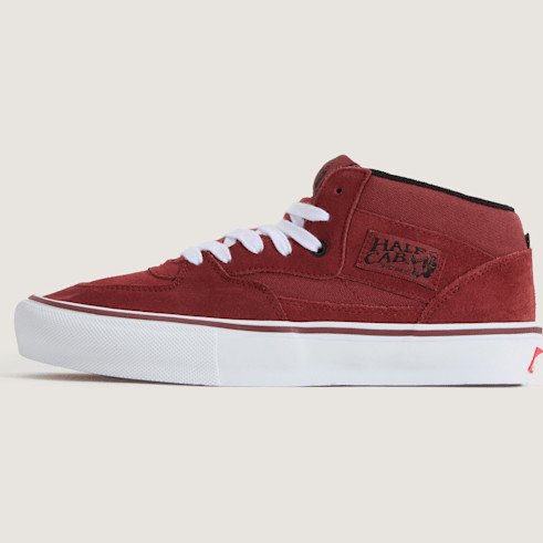 Vans - Skate Half Cab Shoes, Man, Burgundy, Size: 2.5