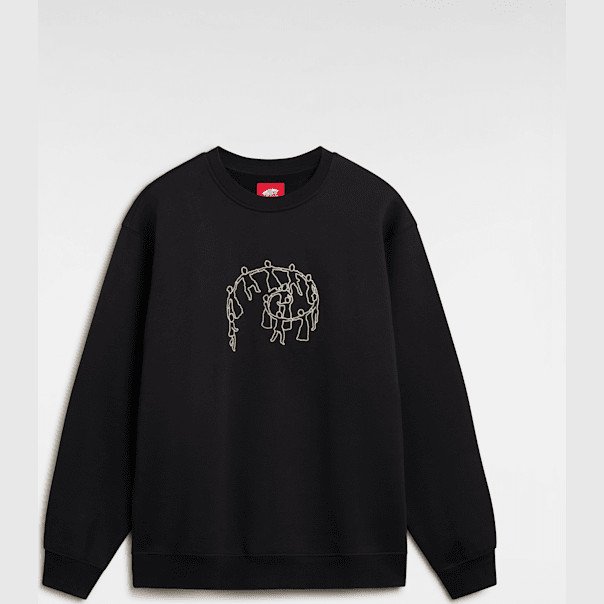 Vans - Skate Hold Hands Pullover Sweatshirt, Man, Black, Size: S