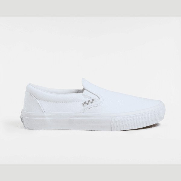  SKATE SLIP-ON SHOES, MAN, WHITE, SIZE: 2.5