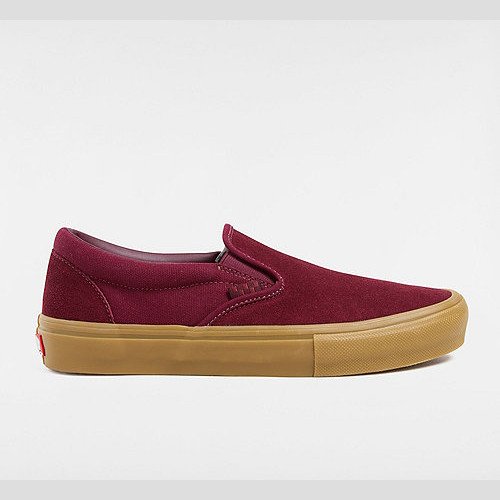 VANS Skate Slip-on Shoes (port/gum) Unisex Red, Size 12