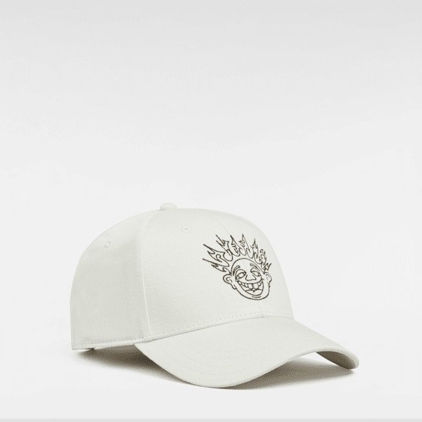 Vans - Skate Smile Spike Curve Bill Hat, Man, White, Size: One size