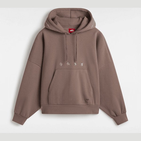 Vans - Skate Wire Loose Pullover Hoodie, Woman, Brown, Size: XXS