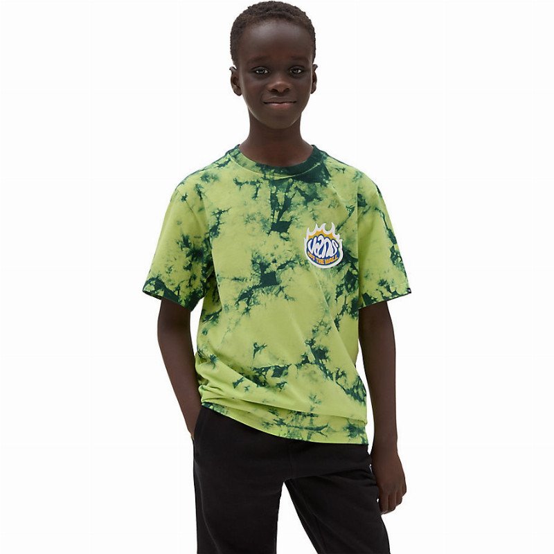 SLAPS TIE DYE T-SHIRT (LIME GREEN) BOYS GREEN