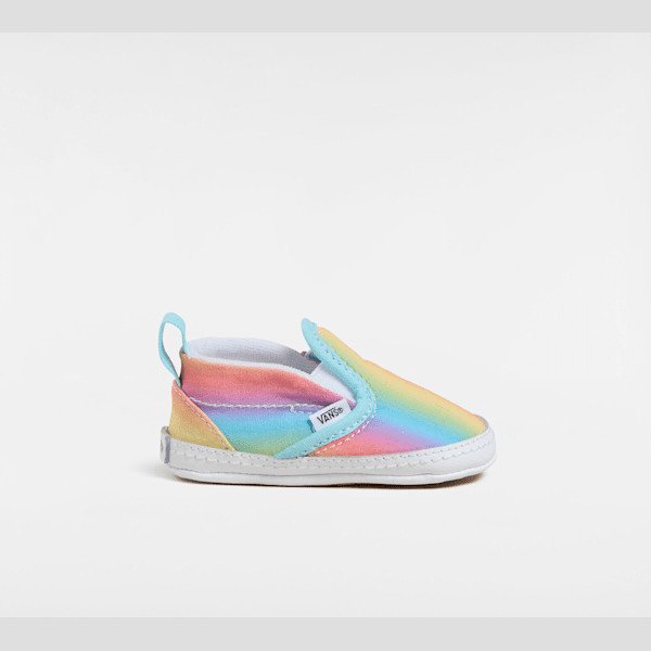 Vans - Slip-On Hook and loop crib Shoes (0-1 Years), Multicolour, Size: 0.5