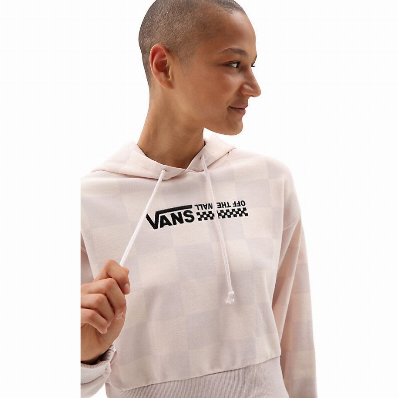 STRAIGHT OUT TURVY PRINT HOODIE (HUSHED VIOLET) WOMEN PINK