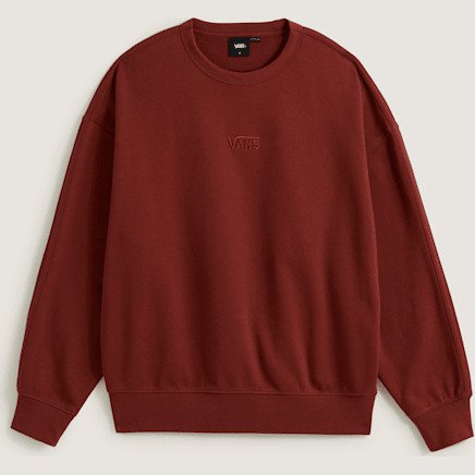 Vans - Style 76 Crew Sweatshirt, Man, Burgundy, Size: XXL