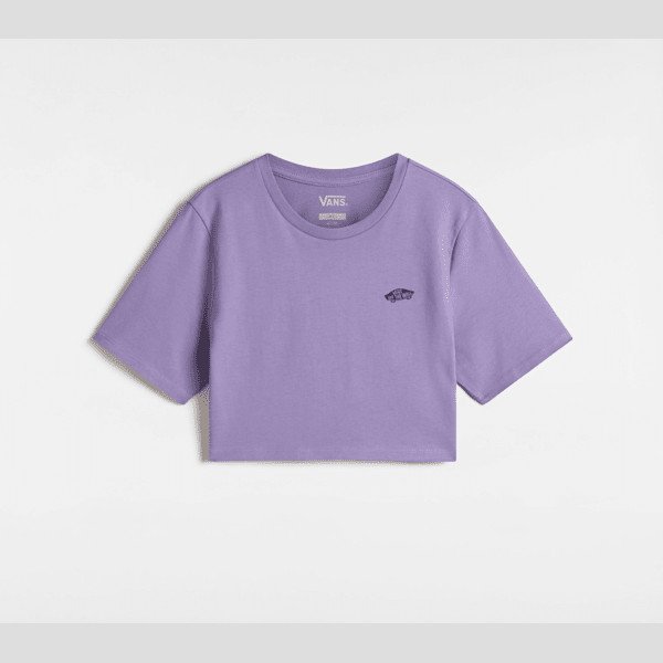 Vans - Style 76 Crop T-Shirt, Woman, Purple, Size: XXS