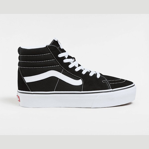 Vans - Suede Sk8-Hi Platform 2.0 Shoes, Woman, Black, Size: 9