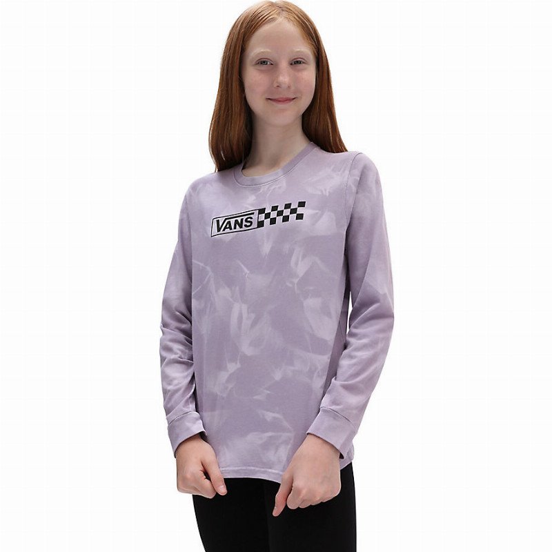 SUPER FUN WASH T-SHIRT (8-14 YEARS) (LANGUID LAVENDER-WATER WASH) GIRLS LILAC