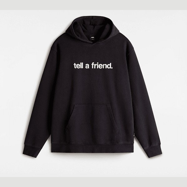 Vans - Tell a Friend Crew Pullover Hoodie, Man, Black, Size: XXL