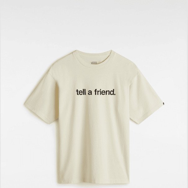 Vans - Tell a Friend T-Shirt, Man, Beige, Size: XXL
