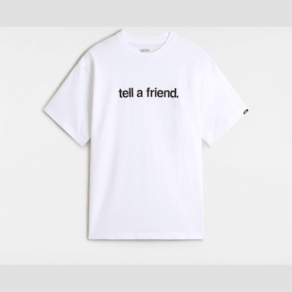 Vans - Tell a Friend T-Shirt, Man, White, Size: XXL