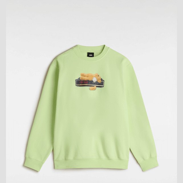 Vans - Times Up Crew Sweatshirt, Man, Green, Size: XL