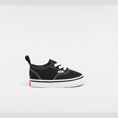 VANS Toddler Authentic Elastic Lace Shoes (1-4 Years) ((elastic Lace) Black/true White) Toddler , Size 9.5