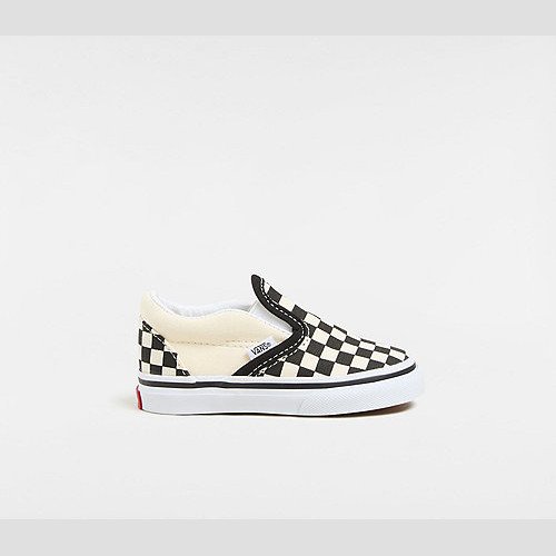 VANS Toddler Checkerboard Slip-on Shoes (1-4 Years) (blk&whtchckerboard/wht) Toddler , Size 9.5