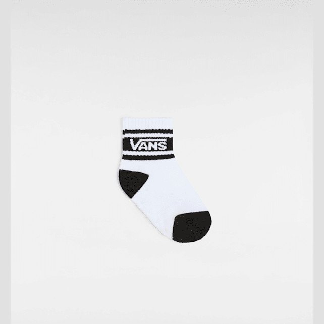 Vans - Toddler Vans Drop V Crew Socks (1 pair), White, Size: One size