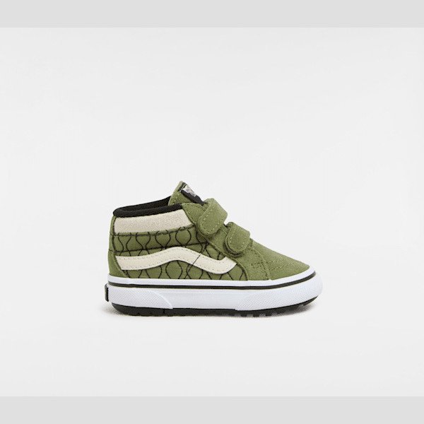 Vans - Toddler MTE Sk8-Mid Reissue Hook and Loop Shoes (1-4 Years), Green, Size: 5.5