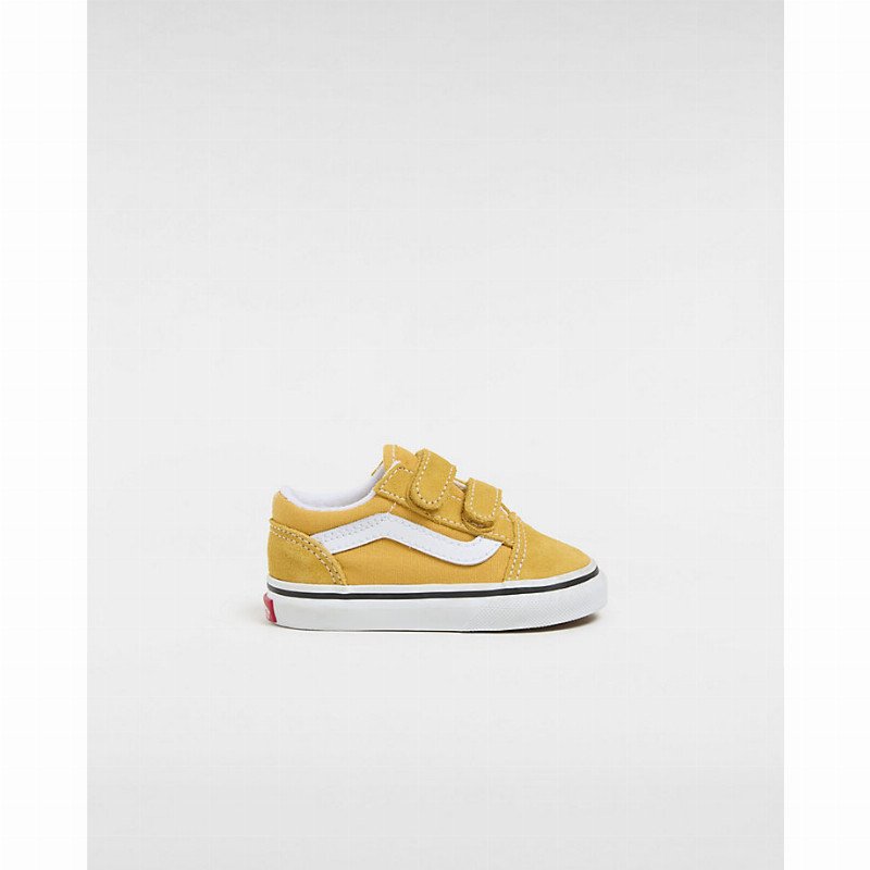 VANS Toddler Old Skool Hook And Loop Shoes (1-4 Years) (color Theory Golden Glow) Toddler Yellow, Size 9.5