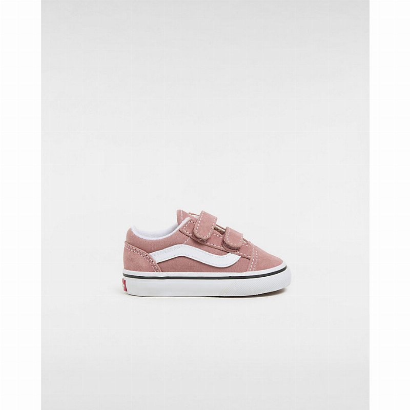 VANS Toddler Old Skool Hook And Loop Shoes (1-4 Years) (color Theory Withered Rose) Toddler Pink, Size 9.5