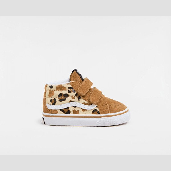 Vans - Toddler Sk8-Mid Reissue Hook and Loop Shoes (1-4 Years), Brown, Size: 6