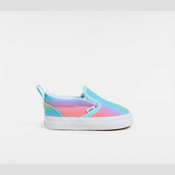  TODDLER SLIP-ON HOOK AND LOOP SHOES (1-4 YEARS), MULTICOLOUR, SIZE: 9