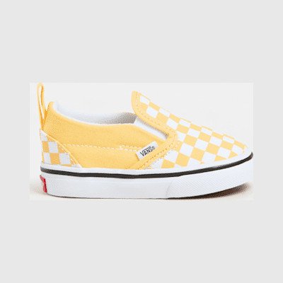 Vans - Toddler Slip-On Shoes (1-4 Years), Yellow, Size: 2.5
