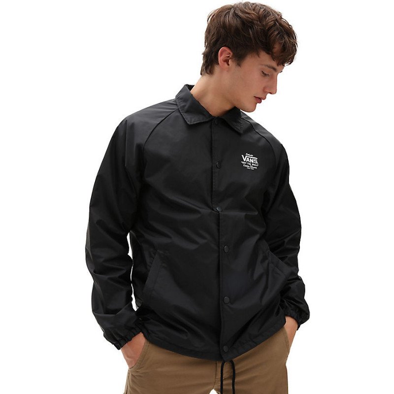 VANS Torrey Coaches Jacket (black-white) Men Black, Size XXL