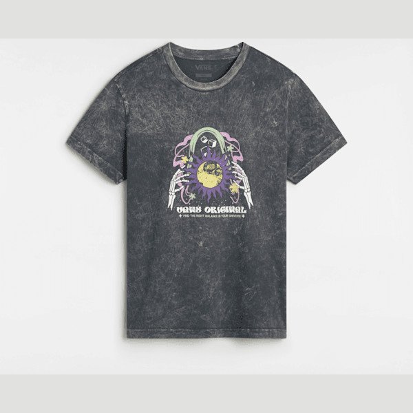 Vans - Unibalance Boyfriend Fit T-Shirt, Woman, Black, Size: L