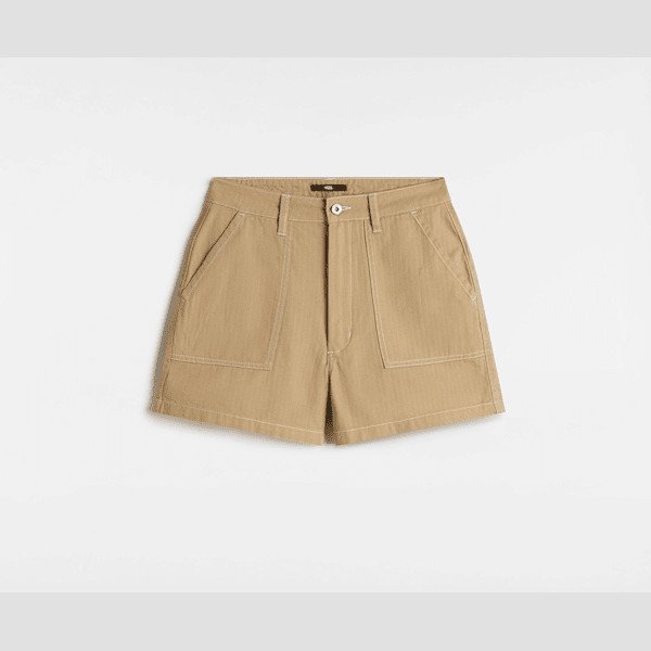 Vans - Union Shorts, Woman, Beige, Size: 22