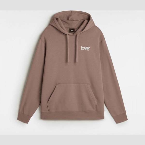 Vans - V Hand Loose Pullover Hoodie, Man, Brown, Size: XL