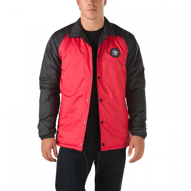 red vans jacket