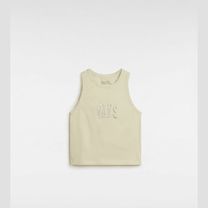 Vans - Varsity CC Racer Tank, Woman, Beige, Size: L