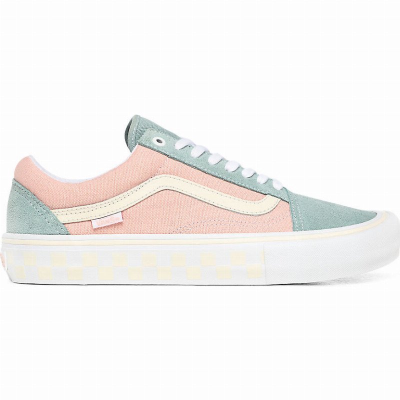 peach colored vans