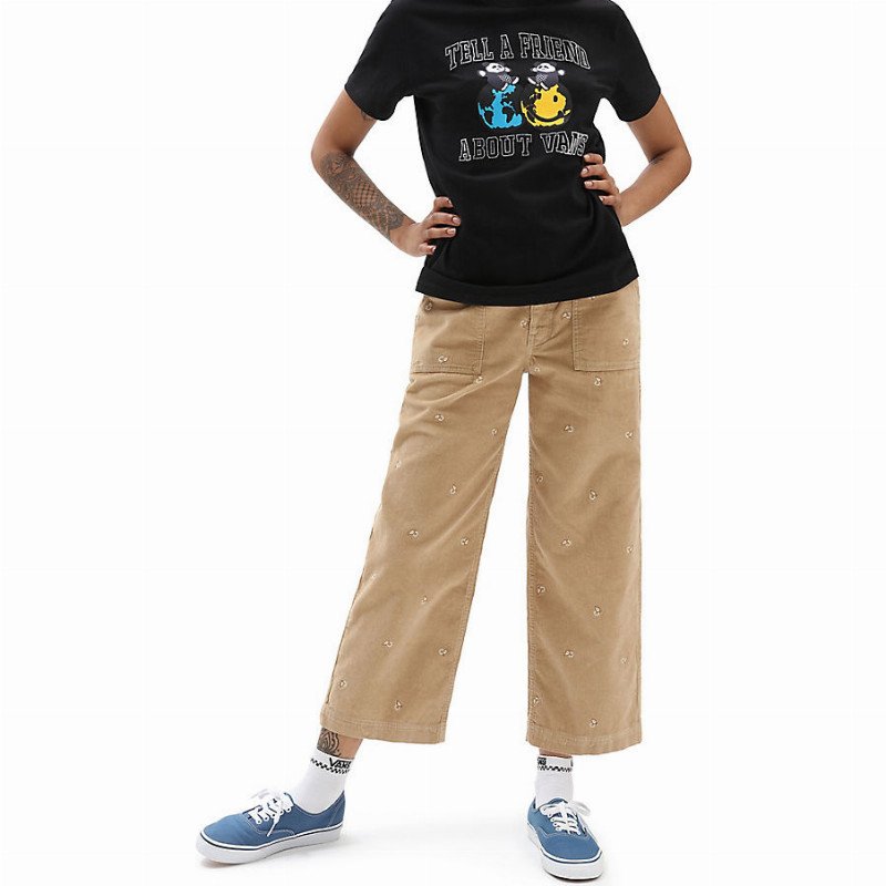 PANDA CORD TROUSERS (TRAVERTINE) WOMEN BEIGE