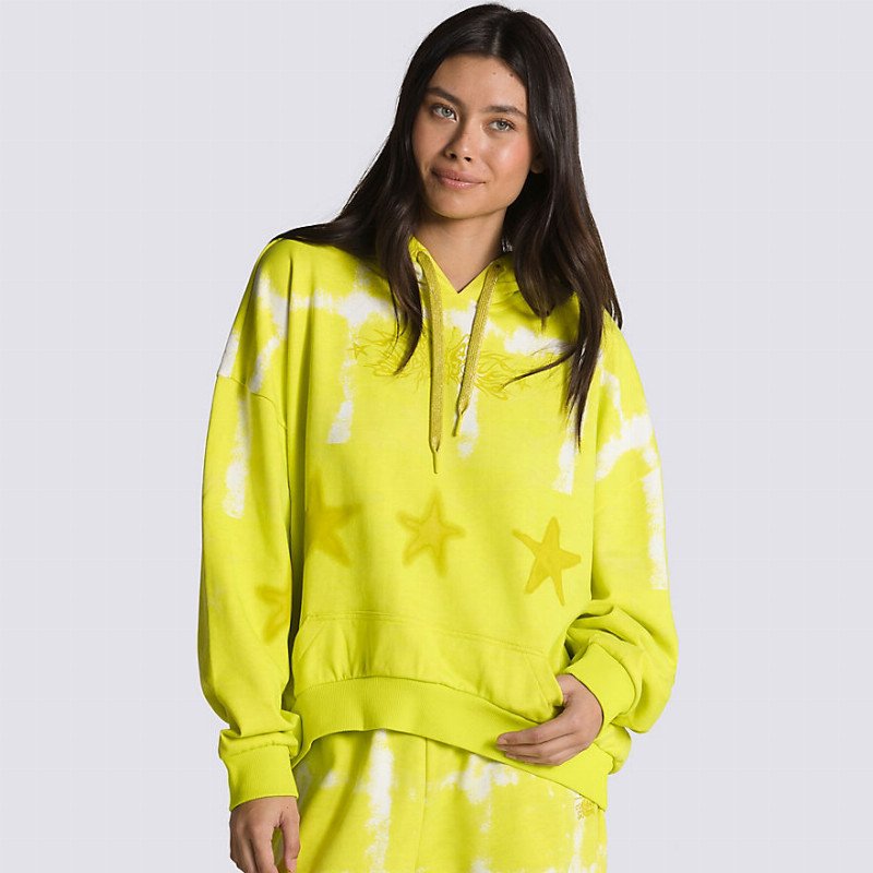 Vans X COLLINA STRADA OVERSIZED PULLOVER HOODIE SULPHUR SPRING WOMEN YELLOW